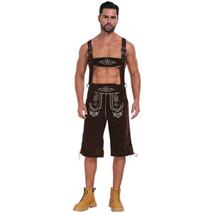 Combinaison <span class=keywords><strong>de</strong></span> costume <span class=keywords><strong>de</strong></span> bière traditionnelle bavaroise pour hommes, Lederhosen allemand <span class=keywords><strong>de</strong></span> Munich pour l'Oktoberfest, avec bretelles, pour les festivals et les événements nationaux, cosplay - Product Image 6