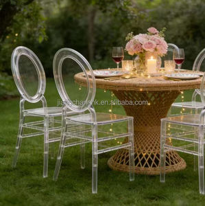 Chaises Chiavari empilables en PC acrylique, prix direct usine, pour location, mobilier de mariage, hôtel, banquet, chaises transparentes en résine - Product Image 4