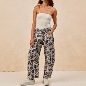 <span class=keywords><strong>Pantaloni</strong></span> larghi con stampa floreale da donna - Product Image 3