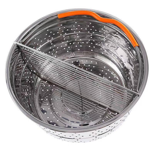 Cesta de vapor de acero inoxidable 304 Syh416 al por mayor, accesorios para olla a presión con mango recubierto de silicona - Product Image 5