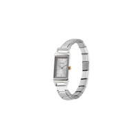 Montre vintage carrée de luxe italienne, bracelet en acier inoxydable à quartz, personnalisable, bracelet à maillons modulaires DIY, unisexe, cadeau pour enfants