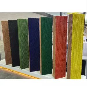 Good Quality Air Cooling Pad Beehive Cellulose Paper Wet Curtain For Greenhouse Air Cooling System