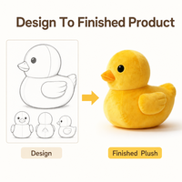 Fabricant OEM/ODM de jouets en peluche de canard super doux sur mesure, directement de l'usine, pour marques de distributeurs et commandes en gros, anti-stress