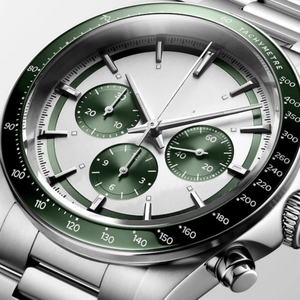 Reloj Cronógrafo Automático para Hombre, Bisel con Tacómetro, Brazalete de Acero Inoxidable, Cristal de Zafiro, Reloj Deportivo Longinesing - Product Image 2