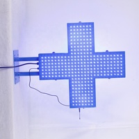 Shenzhen TP 80*80 Outdoor Zweiseitiges Einfaches Grünes LED-Apothekenkreuz für Apotheken 50*50 60*60 80*80