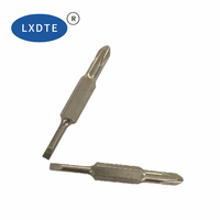 LXD Source Factory Embout de tournevis double extrémité en acier S2 de 52 mm PH1-PH2 nickelé, accessoires pour outils électriques