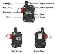 Système d'alerte personnelle sans fil (dispositif PASS) avec surveillance en arrière-plan - Alarme de détresse pour pompiers IP68