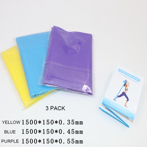 Set di 3 Fasce Elastiche per Allenamento in Palestra, Fitness, Yoga, Bande di Resistenza Piatte per Fisioterapia e Esercizio - Product Image 6