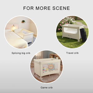 Baby Comfy Safety Lightweight Bed <strong>Side</strong> <strong>Crib</strong> ASTM Certified <strong>With</strong> Mosquito Net From China - Product Image 2
