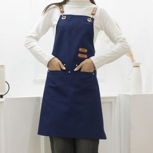 Xd730 Personalized Customizable Logo Waterproof Denim Sublimation Custom Heavy Duty Cotton Canvas <b>Kitchen</b> Chef <b>Apron</b> - Product Image 5