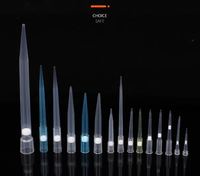 Embouts de pipette filtrés universels 10ul 100ul 200ul à longueur allongée compatibles avec les pipettes DLAB
