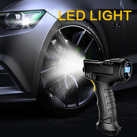 Compresseur d'air électrique numérique portable rechargeable 150 PSI 120 W en ABS, gonfleur de pneus sans fil automatique avec moniteur pour voiture