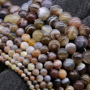 HZ nuevo Natural alrededor de 4-12mm cuentas de ágata del Golfo Pérsico cuentas sueltas para collar accesorios joyería de cristal - Product Image 3