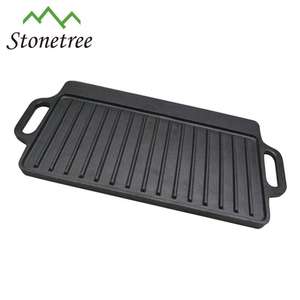 Non Stick Barbeque <strong>Grill</strong> Frying <strong>Pan</strong> Rectangular <strong>Pan</strong> With Two Handle - Product Image 4