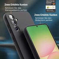 Coque de téléphone portable en silicone liquide TPU souple antichoc pour Samsung A25 A56 15 16e
