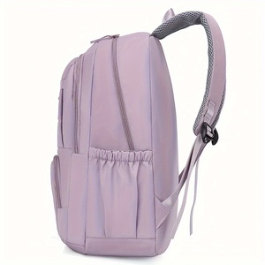Venta al por mayor correas de hombro ajustables hombre mujer mochila moda Casual Color sólido estudiante mochila para exteriores <span class=keywords><strong>biblioteca</strong></span> universitaria - Product Image 3