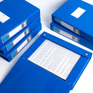 High Quality Foldable <strong>File</strong> Box <strong>PVC</strong> A4 55mm <strong>File</strong> Cae for Office Display Book - Product Image 2