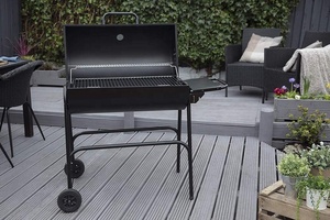Barbecue Affumicatore da Esterno a Carbonella Colore Nero - Product Image 6