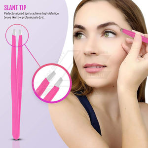 Ensemble de 5 pinces à épiler ROSE VIVANT professionnelles en acier inoxydable pour cils et sourcils, fournitures pour cils, DIY 2026 - Product Image 5
