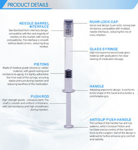 <span class=keywords><strong>Prix</strong></span> d'usine Iso9001 seringue en verre borosilicaté seringue de distillat préremplie durable pour l'utilisation de distillat - Product Image 3