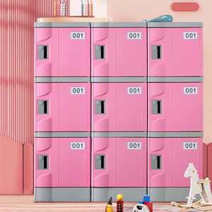 Casier de rangement moderne en plastique ABS personnalisé, assemblé, à 4 portes, avec serrure à clé, étanche, pour chaussures et vêtements, idéal pour salle de sport, chambre et piscine - Product Image 2