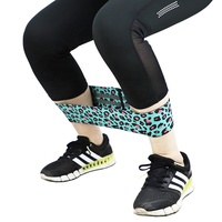 Bandes d'exercice antidérapantes colorées, bande de résistance, tissu élastique, hanche, boucle de butin, Yoga, équipement de Fitness