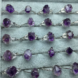 Аметистовое кварцевое кольцо-Золотая энергетическая Сфера целителя сувенир De Mariage с супер семью включениями - Product Image 4