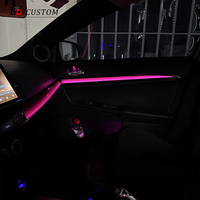 Accesorios Interiores para Mitsubishi Lancer EX con Volante a la Derecha, Iluminación Ambiental Evo, Luces Decorativas para Puertas Interiores