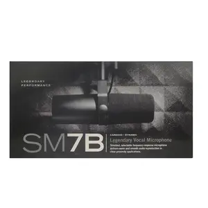 SM7B 7B seçilebilir frekans tepki kayıt Podcasting kardioid stüdyo mikrofonu vokal dinamik mikrofon SHURE için SM7B