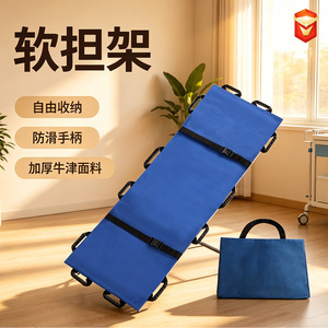 Camilla Plegable Portátil Azul Ligera para Rescate de Emergencia, para Transportar Personas por Escaleras - Product Image 2