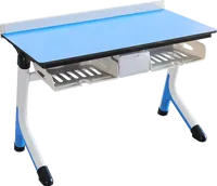 Bureau double pour étudiants Dake Dk0956 Campus Exclusive, design simple en forme de Y, écologique, ignifuge, durable, pieds de table en alliage d'aluminium