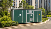 Poste de transformations préfabriqué à double alimentation 12kV 0.4kV 1600kVA, modes d'opération de distribution en boucle et d'alimentation réseau