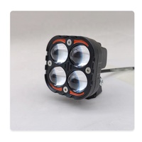 Feux de route pour moto à 4 lentilles, phares à LED 4x4, feux de conduite, lampes à billes, éclairage de travail, antibrouillard, ampoule pour voiture, camion