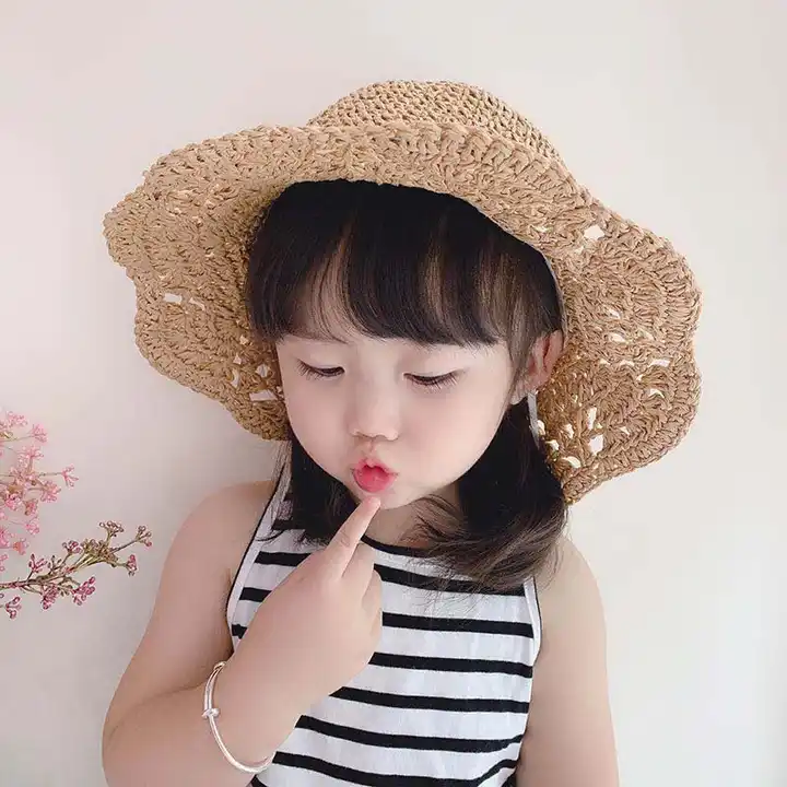 summer children's sunshade hat baby girls
