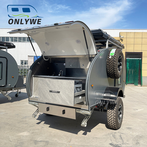 Fabricantes de Caravanas Teardrop ONLYWE <span class=keywords><strong>Remolque</strong></span> de Acampada para Viaje Todoterreno Caravana Teardrop Off Road - Product Image 2