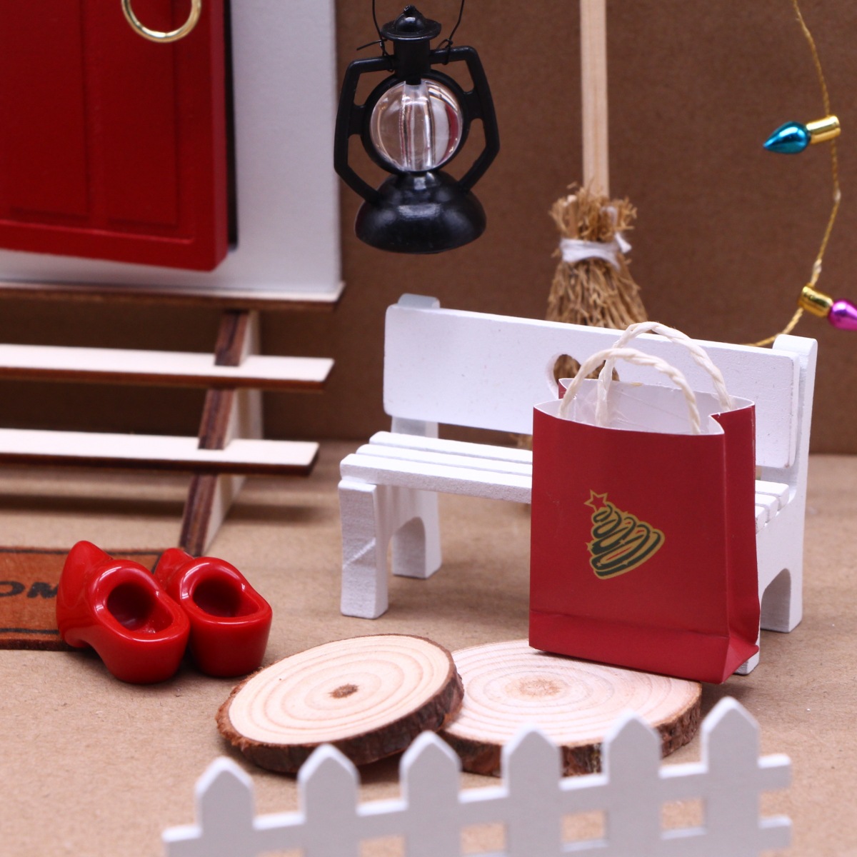 Caja De Herramientas En Miniatura Caja De Herramientas De Casa De Munecas De Madera De Pino Portatil Anggrek Juguetes