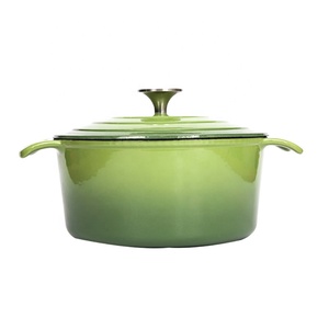 Ensemble de <span class=keywords><strong>casseroles</strong></span> et marmites Longkey en fonte émaillée céramique, classiques, antiadhésives, écologiques, compatibles gaz et <span class=keywords><strong>induction</strong></span> - Product Image 5