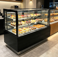 Vitrine réfrigérée commerciale d'occasion haute performance pour gâteaux et biscuits