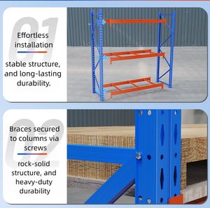 Étagères de rangement de 200 kg de capacité Garage Système de rayonnage à longue portée à 5 niveaux Moyenne capacité - Product Image 2
