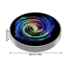 Gyroscope rotatif coloré Galaxy Star en acier inoxydable, jouet de bureau personnalisé anti-stress à manivelle pour adultes et enfants - Product Image 6