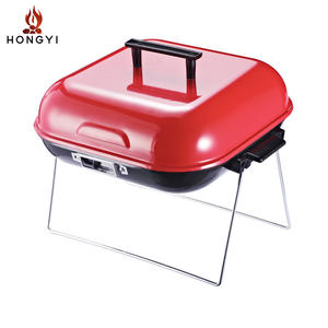 Parrilla portátil de carbón Hongyi de 42 cm x 36,5 cm, plegable, para exteriores, con tapa, para uso doméstico y de camping. - Product Image 4