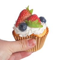 Nieuwe simulatie papieren cupcake nep zacht geurend model display rekwisiet voedselmodel kastdecoratie bruiloft rekwisiet