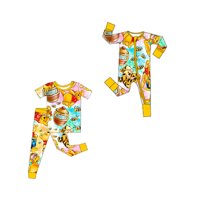 Personnalisé Noël Imprimé Enfants Vêtements Écologique 2 Pcs Manches Longues Bébé Pyjamas Costumes Usine Vente en Gros - Product Image 3