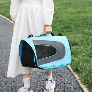 Bolsa de Transporte para Mascotas, Gran Capacidad, Transpirable, Portátil, para Exteriores, en Rosa, Naranja y Azul - Product Image 2