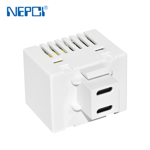 Placa de Pared con Toma de Corriente USB Tipo Keystone con 2 Puertos USB, Módulo de Carga Rápida para Hogar/Oficina - Product Image 3