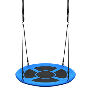 Columpio Redondo para Niños, Tela Oxford 600D, Columpio para Árbol de Exterior, Azul y Negro, Uso Doméstico, Unisex, Capacidad de Carga de 300 kg - Product Image 1