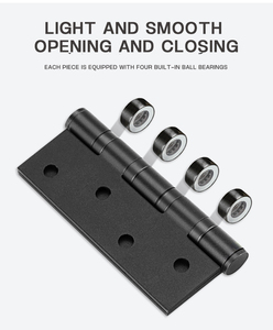 Bisagra de Puerta de Madera con Rodamiento de Bolas de Acero Inoxidable, 4 Pulgadas, 3.0 mm de Grosor, Bisagra Plegable para Puerta, Ventana y Muebles - Product Image 2