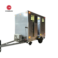 Meilleures ventes de toilettes portables de luxe pour les interventions d'urgence et les secours en cas de catastrophe, avec douche, remorque de toilettes mobiles