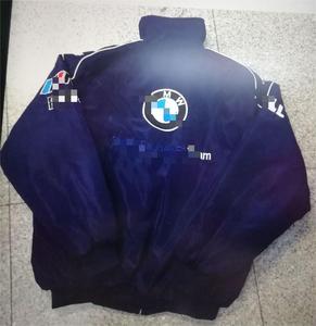 Haute qualité rétro <span class=keywords><strong>F1</strong></span> matelassé brodé hiver Bomber veste doux décontracté cyclisme/sport costume avec poches chaud Baseball veste - Product Image 2