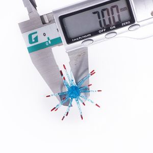 Esca Galleggiante Morbida a Forma di Riccio in TPE Bicolore 0,5g 0,276 Pollici 7mm per Spigola e Pesci d'Acqua Salata - Product Image 2